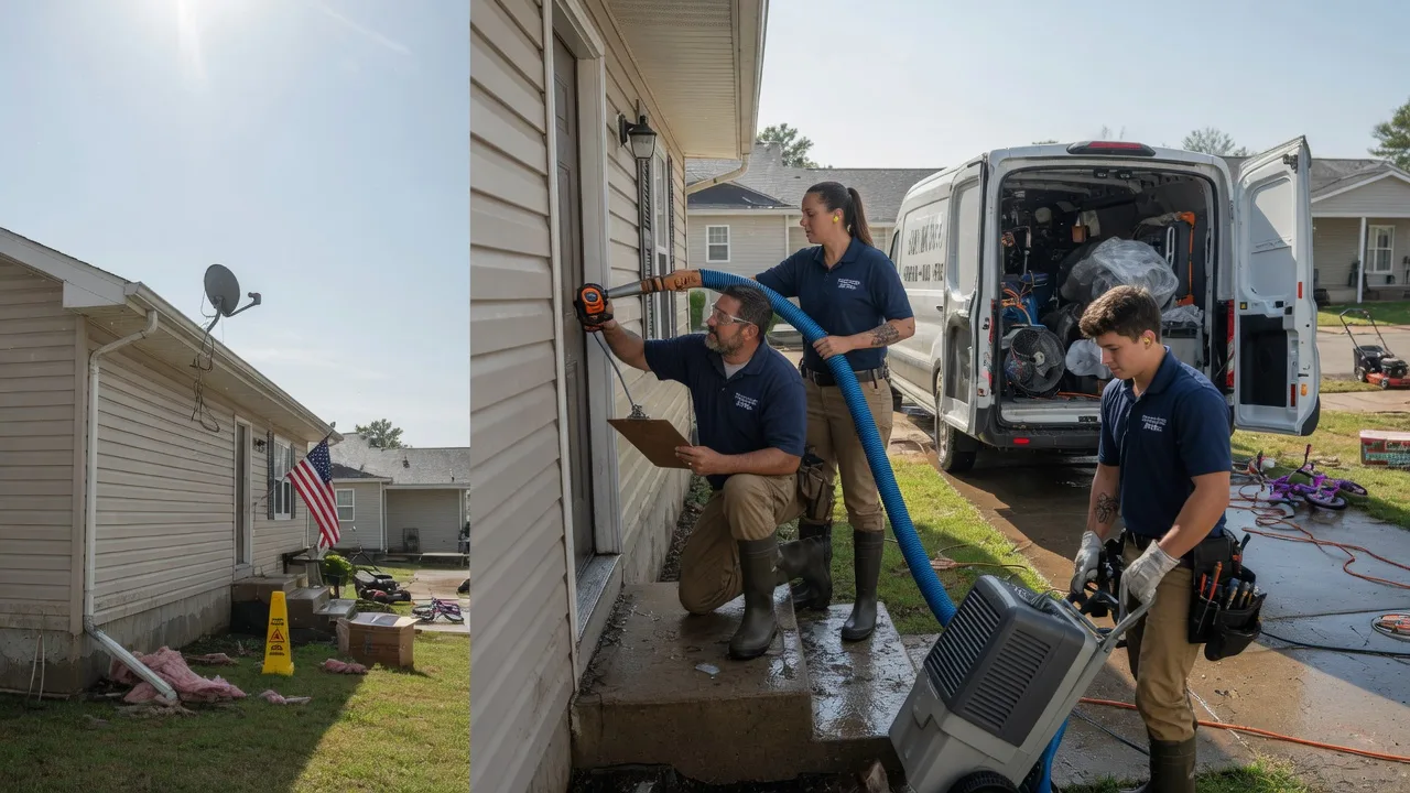 Ceiling Water Damage Restoration in Staunton, IL near me